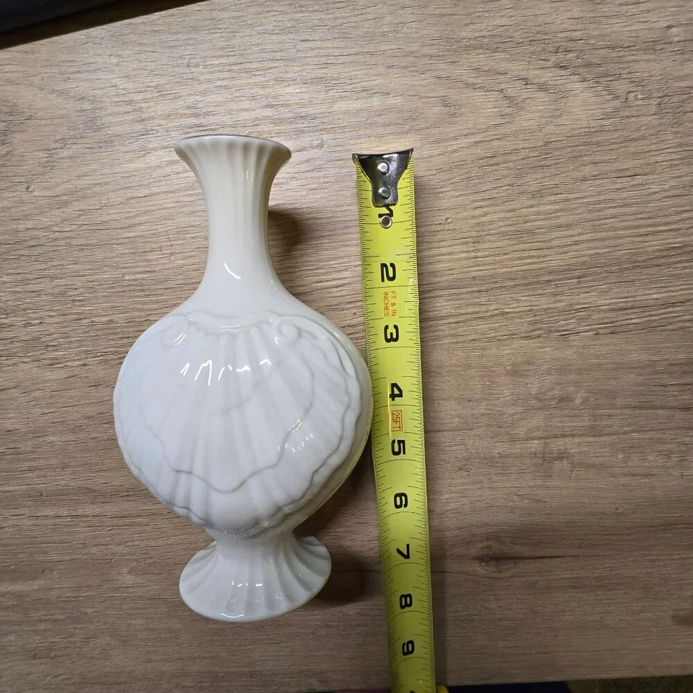 Lot of 3 Lenox Dish Hand-Decorated 24K Gold Textured Bowl & Shell-Inspired Vase - Picture 14 of 16